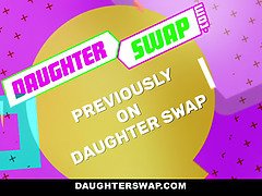 Daughterswap - hot blonde daughter-in-law eyes covered & screwed pt.2