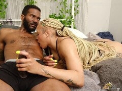 Sadomasochismus, Grosser schwanz, Schwarz, Fesselspiele, Schwarz, Weibliche domination, Handjob, Orgasmus