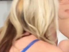 Family Strokes - Game night ends up with some passionate taboo orgy for sexy stepmom and hot stepsis