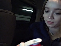 Amatör, Stor kuk, Avsugning, Brunett, Creampie, Flickvän, Hardcore, Pov