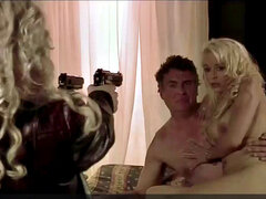 Спальня, Большие сиськи, Блондинки, Чулки, Тату