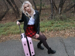 Amateur, Blonde, Sucer une bite, Cuisine, Maigrichonne, Jarretelles, Adolescente, Nénés