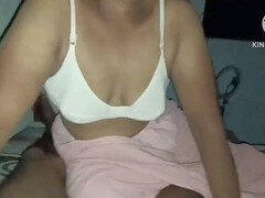 Super hot desi bhabhi Chiru Chiru gives her boyfriend a blow job while wearing barely there clothes