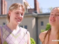 Hot German Amateur Lesbians with Big Natural Tits in Passionate Pussy Licking