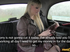 Taxi Sex: Busty Blonde Can't Pay Fare So She Has To Suck And Fuck Cabbie - Luscious Luicy