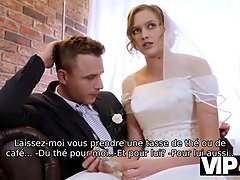 Mariée, Couple, Tchèque, Hd, Argent, Jarretelles, Épouse