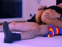 18, Amatör, Universitet, Par, Liten och nätt, Fitta, Stockings, Tonåring