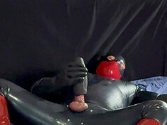 Sperm Shooting in Rubber Boots