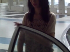 Tetas grandes, Mamada, Morena, Tetona, Pareja, Al aire libre, Público