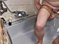 女装男装, イく瞬間, カワイイ, ヨーロピアン, 剃毛, シーメール, シャワー, ヤリマン