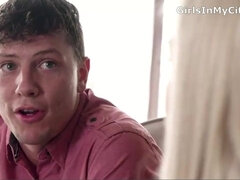 아마추어, 큰 가슴, 금발의, 오랄섹스, 크림파이, 인도인, 다른 인종간의, 셀카