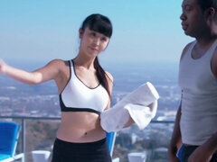 Bruinharig, Harig, Handbeurt, Hd, Interraciaal, Likken, Orgasme, Kut duiken