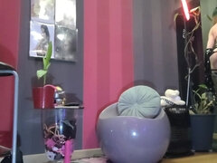 Amatör, Stor stjärt, Fransk, Klackar, Hemmagjord, Underkläder, Solo, Stockings