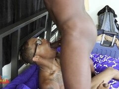 Steamy gay scene featuring big cock bareback action