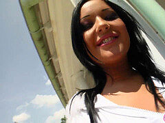 Give Me Pink Super cute nubile Angelica inserts her fresh muff full