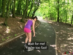 Zadek, Koupelna, Blondýna, Brunetka, Venku, Ponožky, Kozičky, Vlhká