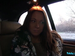 Brunette Teen Gets Banged In Car 1