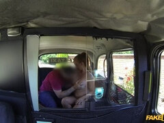 Taxi Driver Picks Up Busty Athletic Redhead