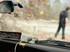 Amerykański, Duże cycki, Blondynka, Samochód, Kutas, Styl na pieska, Lizanie, Jednolity