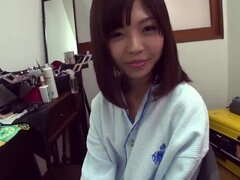 Ázijskej, Brunetka, Erotika, Žena, Prstovanie, Japonské, Vyholené, Sólo