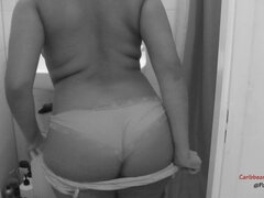 Big ass latina, voyeur masturbation, rump