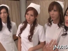 아시안, 오랄섹스, 흑갈색 머리, 음경, 그룹, 밀프, 빨간 머리