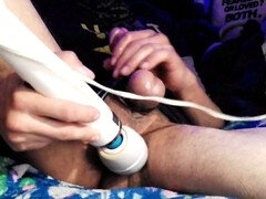 Solo session of self-love with some toy action and a close-up on ejaculation