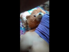 Amateur, Sucer une bite, Couple, Tir de sperme, Fille latino, Léchez, Chatte, Rasée