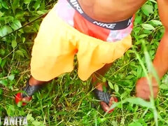 He Pretend To Help Me And Clear The Grass But He Ended Up Fucking Me By The Road Side Where People Are Passing And Some Area Boys Are Smoking All Roun