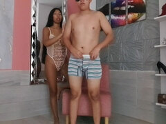 18, Amatør, Kukk suging, Par, Latina, Tenåring