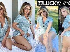 Gros cul, Gros seins, Blonde, Sucer une bite, En levrette, Fille latino, De plein air, Nénés