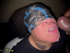 Thick Cum on Honeys Tongue and Some Stiff Dick Afterwards!!