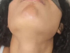 Piss Slave Swallows Noodles - Latina Stepdaughter Fed by Older Stepdad