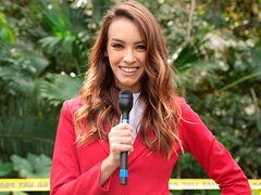 엉덩이, 오랄섹스, 흑갈색 머리, 도기스타일, 핸드잡, 야외의, 빼빼한, 스트리핑