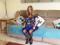 British big breasted housewife fingering herself