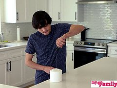デカチン, 茶髪の, 中出し, Hd, オーガズム, ラフ, 叫ぶ, オッパイの
