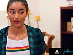 Emily Willis & Ember Snow break their taboo by getting hardcore fucked in college BFFs video