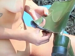 18 éves, Amatőr, Gesztenyebarna, Fétis, Szabadban, Begyek