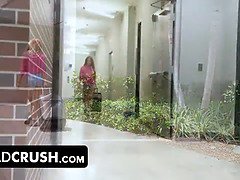 Stepdaughter gets her wet pussy wrecked by stepdad's massive dick in POV