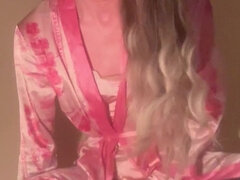 Analny, Wytrysk, Dildo, Bielizna, Masturbacja, Shemale, Solo, Pończochy