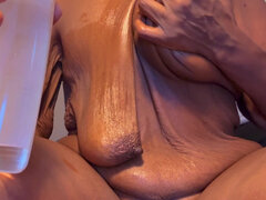 흑인, 오랄섹스, 쳐진 젖가슴