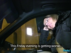 Blonde Is Desperate for a Ride