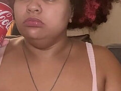 Chubby Girl Drinking Soda & Burping and Farting