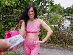 18, Iso kulli, Suihinotto, Auto, Takaapäin, Ulkona, Teini, Tissit