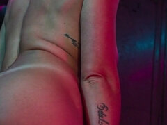 Røvslikning, Stor røv, Stor klit, Store bryster, Blondine, Lesbisk, Stramt, Bryster