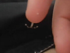 Straight Daddy's Precum Keeps Running Down His Glans.