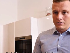 Blondine, Fanget, Utro, Hanrej, Lingerie, Realitet, Kone