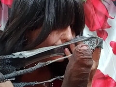 Avsugning, Brunett, Par, Hemmagjord, Indisk