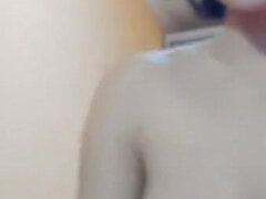 Tits Hanging, Bouncing, Pressing, Nipples Sucking, Hot Dual Masturbation with Fingers and Dildo!