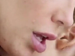 Amerikansk, Store bryster, Dildo, Give finger, Lesbisk, Fisse, Bad, Våd